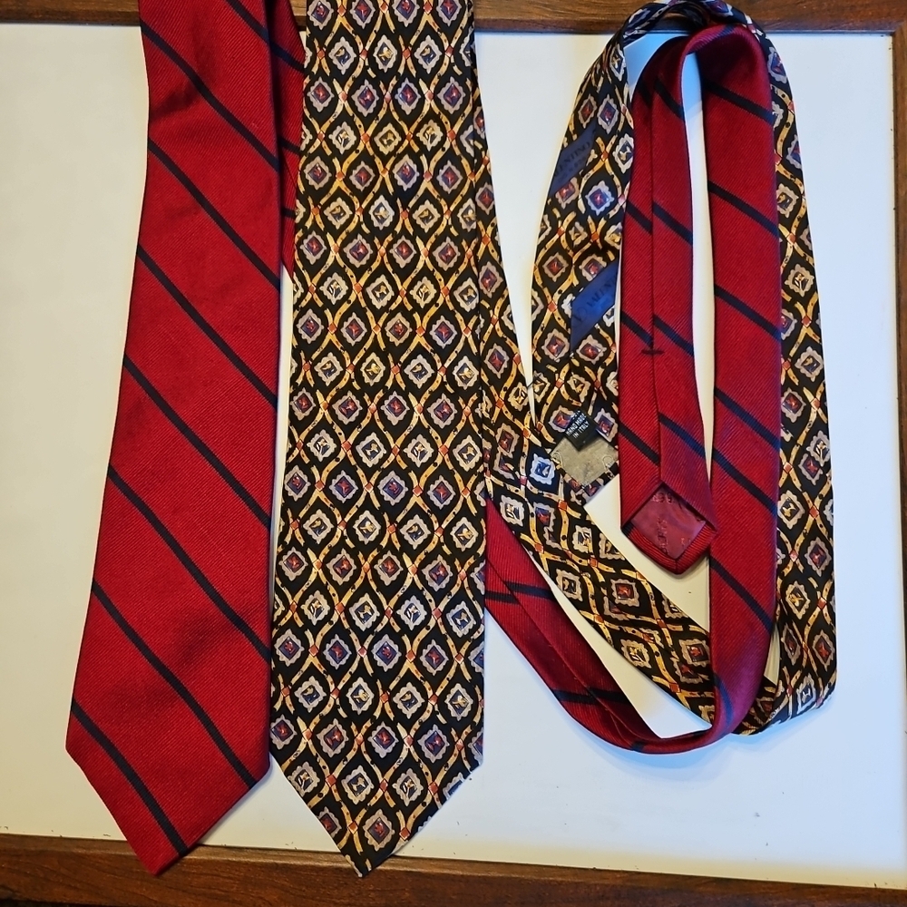 Liberty London and Valentino Red and Patterned Ties